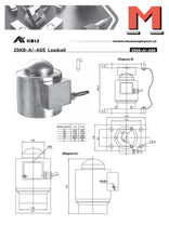 Lade das Bild in den Galerie-Viewer, Keli ZSKB-A, Drucklastwägezelle, 1t bis 50t, eichfähig von 20t bis 50t