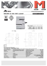 Lade das Bild in den Galerie-Viewer, Keli DEE-A, S-Type-Wägezelle, 100kg bis 5t, eichfähig von 100kg bis 500kg