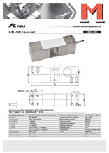 Lade das Bild in den Galerie-Viewer, Keli ILE-SS Single-Point-Wägezelle aus Edelstahl, eichfähig von 50kg bis 250kg
