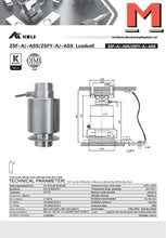 Lade das Bild in den Galerie-Viewer, Spar-Pack Keli ZSFY-A, eichfähige Drucklastwägezelle für Fahrzeugwaagen, 30t