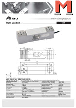 Lade das Bild in den Galerie-Viewer, Keli UDB eichfähige Single-Point-Wägezelle aus Aluminium, 15kg bis 500kg