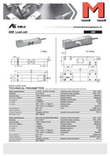 Lade das Bild in den Galerie-Viewer, Keli AMI small Single-Point-Wägezelle aus Aluminium, 3 kg bis 40kg, eichfähig 8kg bis 40kg