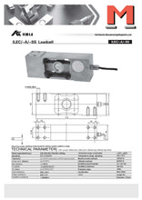Lade das Bild in den Galerie-Viewer, Keli ILEC-SS Single-Point-Wägezelle aus Edelstahl, eichfähig, von 250kg bis 500kg