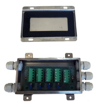 Lade das Bild in den Galerie-Viewer, Spar-Pack 8 Stück Keli SQB-A, eichfähig, mit Lastfüßen und zwei Kabelkästen SJB Edelstahl